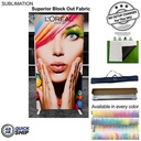 48Hr Quick Ship - Frontlit SEG Fabric Banner Stand And Bag, Superior Block Out Fabric