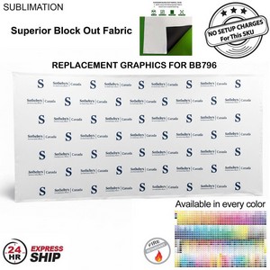[BB896-4] 24Hr Express Ship - Replacement Graphics for 15' Straight Wall w/Velcro® on the back