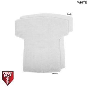 [BL571] White Jersey Shape Microfiber Dri-Lite Terry Keepsake Towel, Blank Only (18"x17")