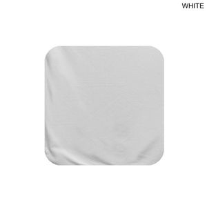 [BL627] White Plush and Soft Velour Terry Cotton Blend Face Cloth, Smooth surface, Blank Only (12"x12")