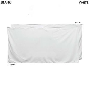 [BL698] Heavier Weight, Plush Velour Terry Cotton Blend White Beach Towel, Blank Only (30"x60")