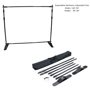 [BL729] 10' Expanding Exhibitor Display Hardware, Stand and Bag, Aluminum Base, Graphics Are Not Included