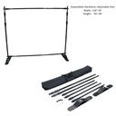 10' Expanding Exhibitor Display Hardware, Stand and Bag, Aluminum Base, Graphics Are Not Included