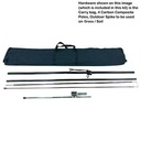 13' Medium Feather Flag Kit, Single Side, Hardware Only