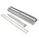 Premium Retractable Banner Hardware, Stand and Bag, Aluminum Base, Graphics are not included