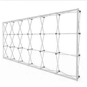15' Wide Straight Wall Popup Display Hardware Only, Frame and Case. Graphics are not included.