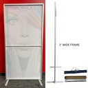 Hardware and bag only for Frontlit SEG Fabric Banner Stand, Graphics are not included. (40"x80")