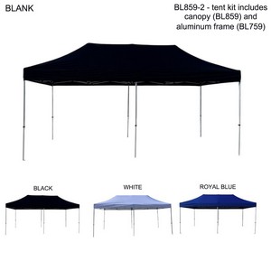 [BL859-2] 20' Tent Kit, Heavy duty Canopy and Aluminum Frame, Blank only