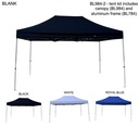 15' Tent Kit, Heavy Duty Canopy And Aluminum Frame, Blank only