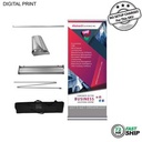 72 Hr Fast Ship - Deluxe Wide Base Retractable Banner w/Graphics, NO SETUP CHARGE (33.5"x79")