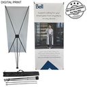Tripod Banner with Graphics, and Bag. NO SETUP CHARGE (32"x72")