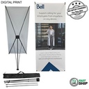 72Hr Fast Ship - Tripod Banner w/Graphics, and Bag. NO SETUP CHARGE (32"x72")
