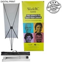 Tripod Banner with Graphics, and Bag. NO SETUP CHARGE (33.5"x80")