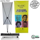72Hr Fast Ship - Tripod Banner with Graphics, and Bag. NO SETUP CHARGE (33.5"x80")