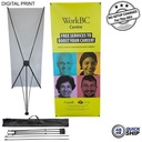 48Hr Quick Ship - Tripod Banner with Graphics, and Bag. NO SETUP CHARGE (33.5"x80")