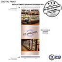 48Hr Quick Ship -Replacement Graphics, for Premium Retractable Banner, (33.5"x79")
