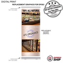 24 Hr Express Ship - Replacement Graphics, for Premium Retractable Banner, (33.5"x79")
