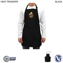 48 Hr Quick Ship - Twill Bib Apron, 2 Pockets, Adjustable Neck, Heat Transfer Logo (25"x28")