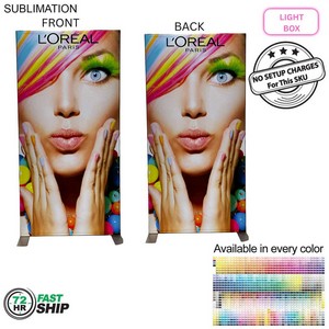 72Hr Fast Ship - Backlit LED Light Box SEG Floor Display Banner Kit, (40" x 80")