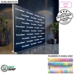 72Hr Fast Ship - Backlit LED Light Box SEG Floor Display WALL Kit, (10'x8')