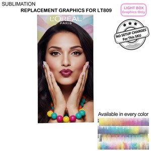 Replacement Graphics one side only for Backlit LED Light Box SEG Banner, (40"x 80")