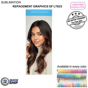 [LT923-3] 48Hr Quick Ship - Replacement Graphics One Side Only for Backlit LED Light Box SEG Banner (40"x96")