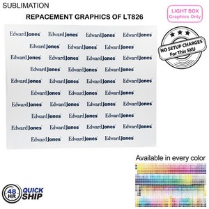 48Hr Quick Ship - Replacement Graphics One Side Only for Backlit LED Light Box SEG Wall (10' x 8')