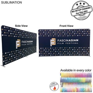 EuroFit Tension Fabric Straight Wall Display Kit, Double Sided Graphics, NO SETUP CHARGE (15'x8')