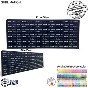 48Hr Quick Ship - EuroFit Tension Fabric Straight Wall Display Kit, Double Sided Graphics (20'x8')