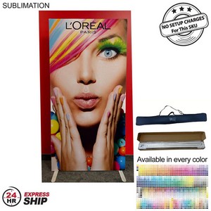 [PM803-4] 24Hr Express Ship - Frontlit SEG Fabric Banner Stand And Bag, (40" x 80")