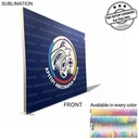 Frontlit SEG Fabric Floor Wall Kit, Includes 2 Single Sided Graphics, NO SETUP CHARGE (10'x8')