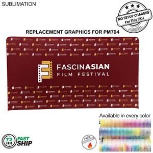 [PM894-2] 72Hr Fast Ship - Replacement Graphics Double Sided EuroFit Tension Fabric Slip On Cover (15'x8')