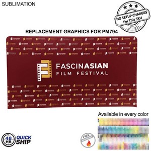 [PM894-3] 48Hr Quick Ship - Replacement Graphics Double Sided EuroFit Tension Fabric Slip On Cover (15'x8')