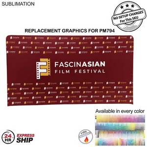 [PM894-4] 24Hr Express Ship- Replacement Graphics Double Sided EuroFit Tension Fabric Slip On Cover (15'x8')