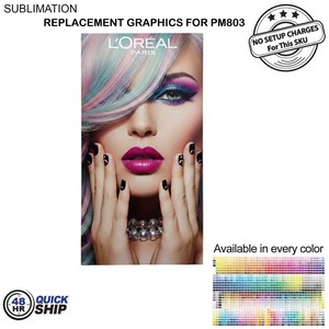 [PM903-3] 48Hr Quick Ship - Replacement Graphics One sided for Frontlit SEG Fabric Banner Stand (40" x 80")