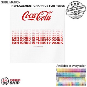 [PM906-4] 24H Express Ship -Replacement Graphics One sided only for Frontlit SEG Fabric Floor Wall Kit (8'x8')