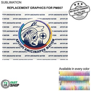 [PM907-2] 72Hr Fast Ship - Replacement Graphics One sided only for Frontlit SEG Fabric Floor Wall Kit (10'x8)