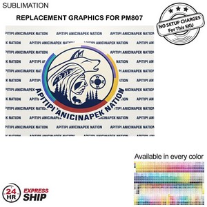[PM907-4] 24H Express Ship -Replacement Graphics One sided only for Frontlit SEG Fabric Floor Wall Kit 10'x8')