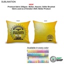 72 Hr Fast Ship - Sublimated Throw Cushion, Invisible Zipper Closure, Removable Insert (12"x12")