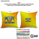48Hr Quick Ship - Sublimated Large Throw Cushion, Invisible Zipper Closure, Removable Insert. (16"x1