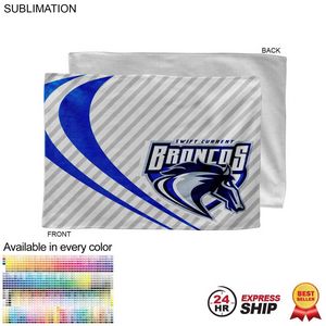 [SU178-11] 24 Hr Express Ship - Microfiber Dri-Lite Terry Rally, Sports, Skate Towel, Sublimated (12"x18")