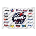 72 Hr Fast Ship - White Microfiber Dri-Lite Terry Sponsorship Rally Towel, Sublimated (12"x18")
