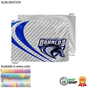 [SU178-21] 72 Hr Fast Ship - Microfiber Dri-Lite Terry Rally, Sports, Skate Towel, Sublimated (12"x18")
