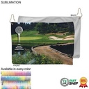 72Hr Fast Ship - Microfiber Dri-Lite Terry Golf Towel, Nofold Grommet & Hook, Sublimated (12"x18")