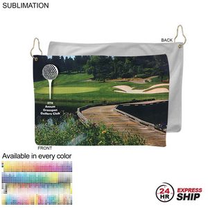 [SU178-32] 24 Hr Express Ship - Microfiber Dri-Lite Terry Golf Towel, Nofold, Finished size (12"x18")