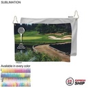 24 Hr Express Ship - Microfiber Dri-Lite Terry Golf Towel, Nofold, Finished size (12"x18")