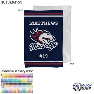 [SU178-37] 48 Hr Quick Ship - Team Towel in Microfiber Dri-Lite Terry, Sublimated sports towel (12"x18")