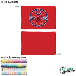 [SU178-39] 72 Hr Fast Ship - Colored Microfiber Dri-Lite Terry Rally, Sports, Skate Towel, Sublimated (12"x18")