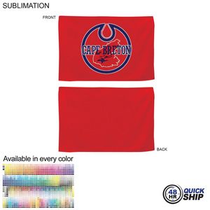 [SU178-40] 48 Hr Quick Ship -Colored Microfiber Dri-Lite Terry Rally, Sports, Skate Towel, Sublimated (12"x18")