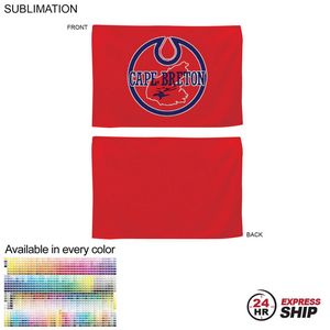 [SU178-41] 24 Hr Express Ship-Colored Microfiber Dri-Lite Terry Rally, Sports, Skate Towel, Sublimated 12"x18"